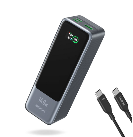 140W Power Bank 24,000mAh 2-poorts quickcharge