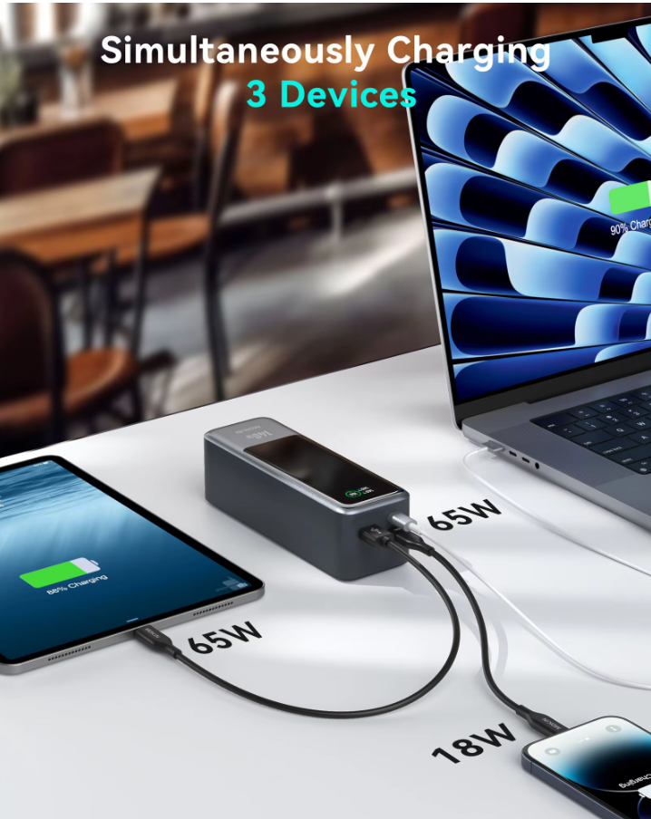 140W Power Bank 24,000mAh 2-poorts quickcharge